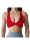 HANXIULIN Soutien-gorge sans armatures pour femme - Soutien-gorge à coque complète - Soutien-gorge à fermeture éclair à lava