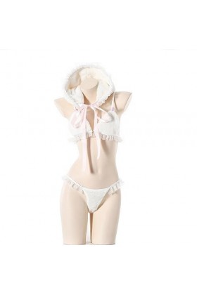 Générique Costume Cosplay Sexy Femme, Ensemble Lingerie Jeu de Rôle, Body Babydoll Sous-Vêtements Uniforme Lapin 2370 