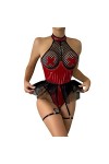 Saingace Tenue Sexy Femme Coquine Hot Xxl Costume de Soubrette Sexy Femme en Dentelle, Lingerie Cosplay Femme de Ménage Coqui