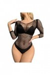 ZTIANEF Ensembles De Lingerie Femme Body Sexy Vêtements De Nuit Vêtements De Nuit En Résille Body Creux Lingerie Sexy Voir À 