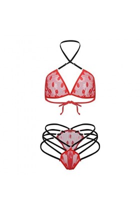 sous-vêtements Sexy pour Femmes, Chemises&nbsp;&nbsp;négligées, Lingerie Sexy, Soutien-Gorge sans Fil, String, sous-vêtements érotiques