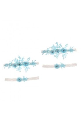 GALPADA 4 Pièces Costumes De Bal Blancs Tenues Blanches Accesorios Para Mujer Costumes pour Femmes Strass Blancs Jarretière S