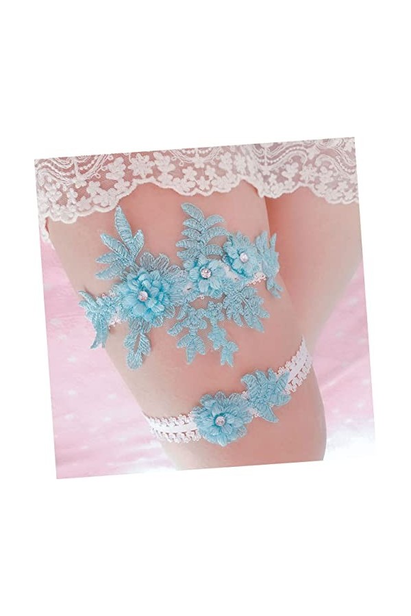 GALPADA 4 Pièces Costumes De Bal Blancs Tenues Blanches Accesorios Para Mujer Costumes pour Femmes Strass Blancs Jarretière S