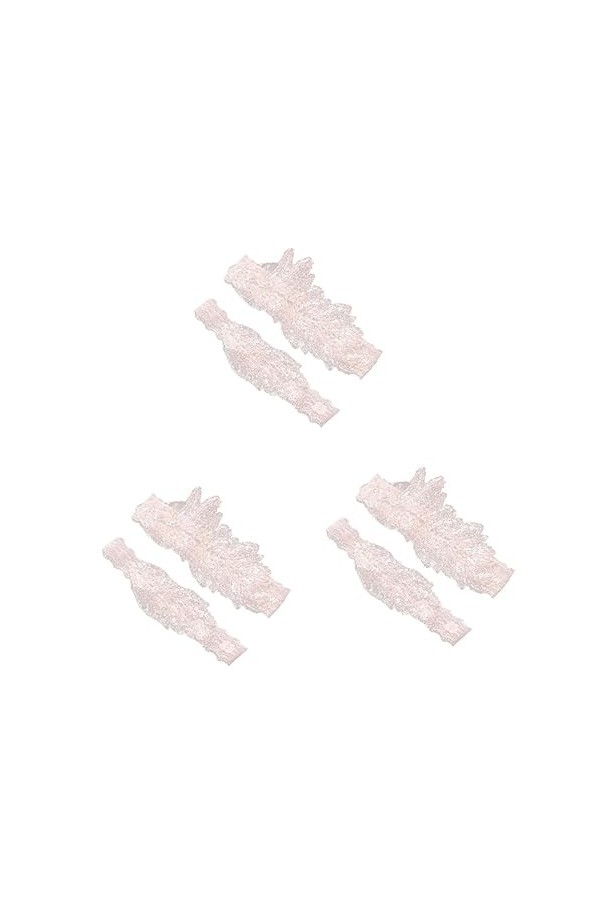 SOIMISS 2 Paires De Jarretelles De Mariée en Dentelle Jarretelles Confortables Jarretelles en Dentelle Extensible Jarretelles