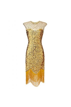 FGUUTYM Jugendweihe Robe courte sexy élégante pour adolescent, jaune, S