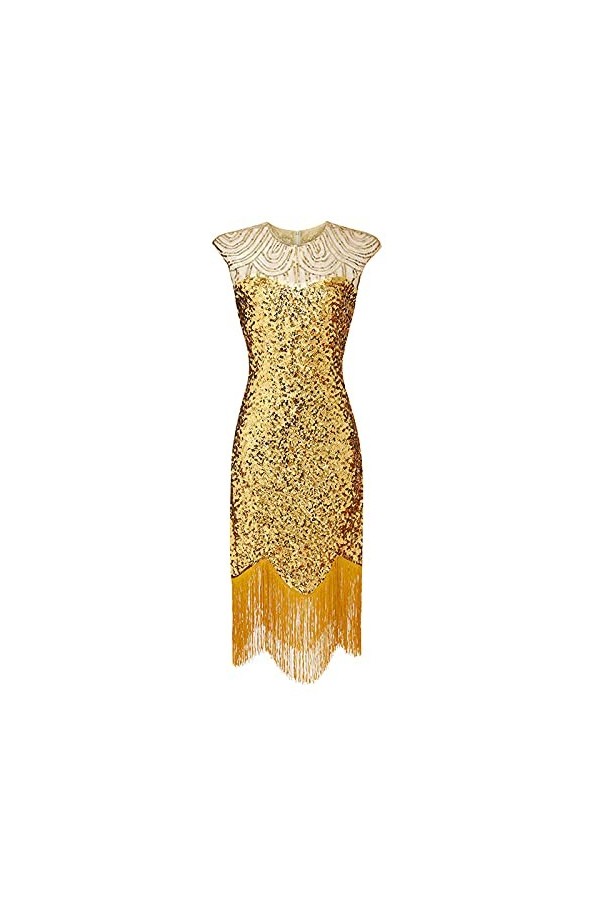 FGUUTYM Jugendweihe Robe courte sexy élégante pour adolescent, jaune, S