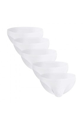 JEShifangjiusu Slip Moulant De Couleur Unie pour Hommes sous-VêTements Sexy avec Pochette Convexe en U String éRotique Transp