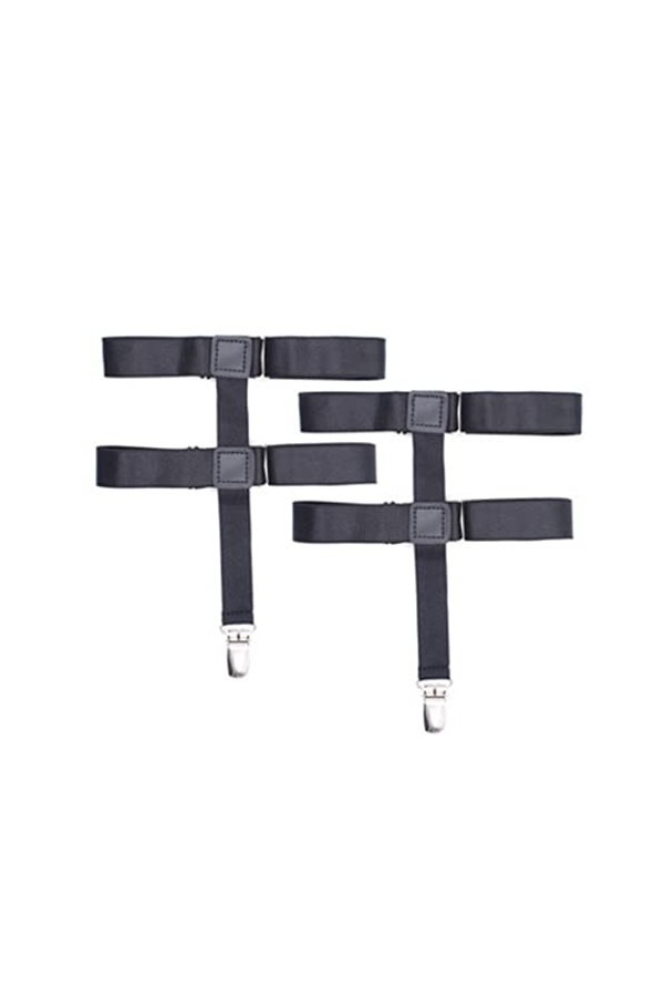 TRENIS Porte-jarretelles femme Goth Chaussette Porte-jarretelles sans bretelles Bas Jarretelles clip de jambe