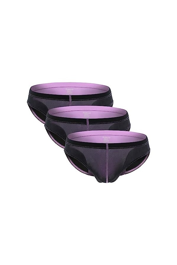 JEShifangjiusu Culotte Masculine à Poche Convexe Stylish Hip Briefs String DéTé Respirant Et Confortable Ice Silk Sexy Low R