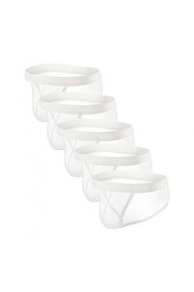 JEShifangjiusu String Basses Couleurs Unies pour Hommes Slip éRotique Respirant à SéChage Rapide sous-VêTements Sexy en Maill