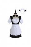 SHANHE Ensemble de 4 Lingerie Sexy Cosplay Robe de Femme de Chambre Japonaise Babydoll Uniforme Costume Costume Mignon Tablie