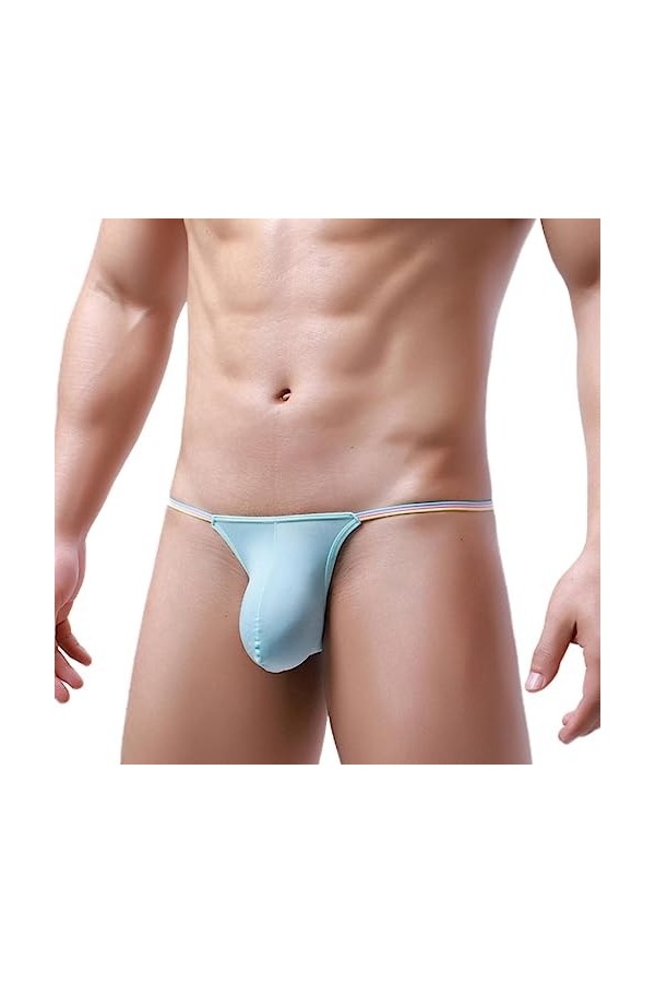 PONNYC 3PCS aléatoire Gay Sexy Underwear Hommes Slips Homme Mini Culotte&nbsp;Pochette Slips Hommes&nbsp;Glace Soie Bikini Hombre Linge