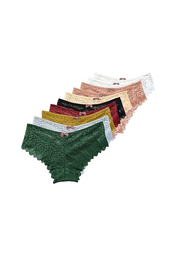 Pianshanzi Strings & Tangas pour femme String sexy érotique avec dentelle élastique sexy Culotte taille Culotte pour femme Re