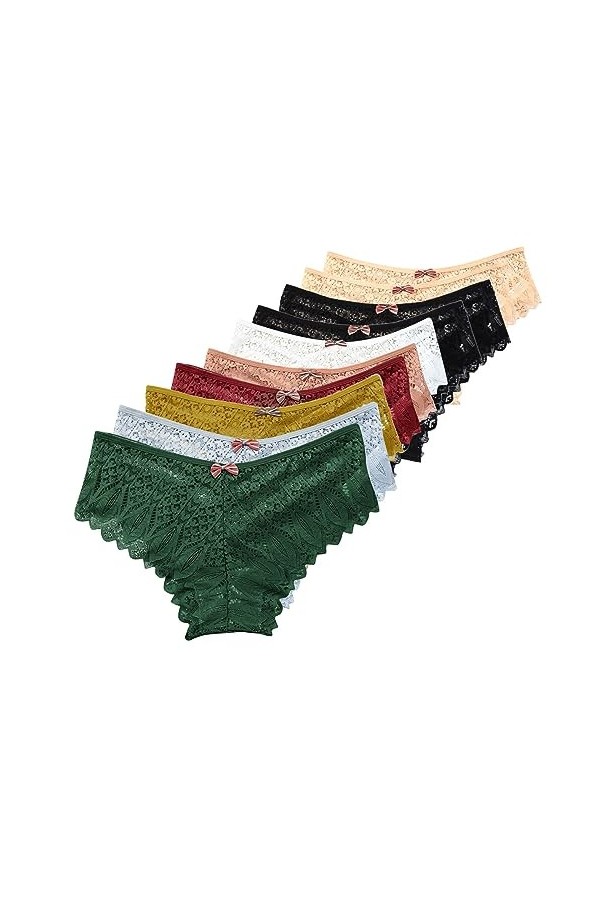 Pianshanzi Strings & Tangas pour femme String sexy érotique avec dentelle élastique sexy Culotte taille Culotte pour femme Re