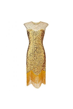 FGUUTYM Jugendweihe Robe courte sexy élégante pour adolescent, jaune, S