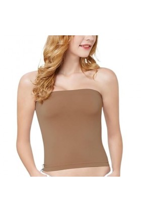 Été Sexy Femmes sans Bretelles Tube Top Soutien-Gorge Couverture Solide Doux Modal Tube Tops Dames Mince Élastique Enveloppé 