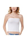 Été Sexy Femmes sans Bretelles Tube Top Soutien-Gorge Couverture Solide Doux Modal Tube Tops Dames Mince Élastique Enveloppé 