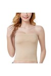 Été Sexy Femmes sans Bretelles Tube Top Soutien-Gorge Couverture Solide Doux Modal Tube Tops Dames Mince Élastique Enveloppé 
