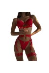 Culottes Et Pyjama Femme Drôle Femme Sexy Bouton Métal Entrelacé Panneau Découpe Soutien-Gorge sous-Vêtements Sexy Sexy Linge