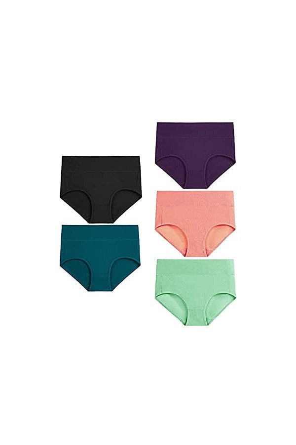 HELLORSOON Tanga pour Femme Sexy Dentelle Florale Confortable Coupe Française String Dentelle Nuisette Maille Transparente so