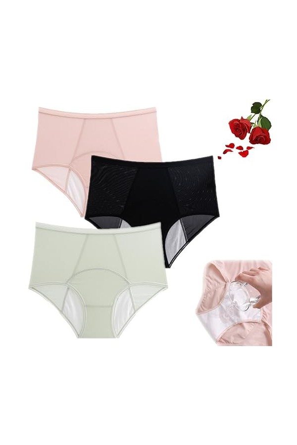Gikmstpee Vividempower Far Infrared & ION Empowerment Undergarment, Vivid Empowers Underwear, Menstrual Period Underwear for 