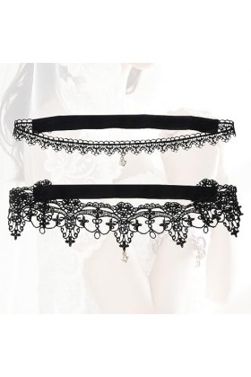 6 Pcs Jarretière De Mariée Ceinture De Mariée Blanc Bas pour Femmes Mode Ceinture Pendentif Jarretière Strass Jarretière Stra