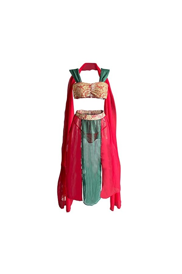 QNCLO Costume chinois sexy rétro Han Cosplay Animation Cheongsam Sous-vêtements blanc 