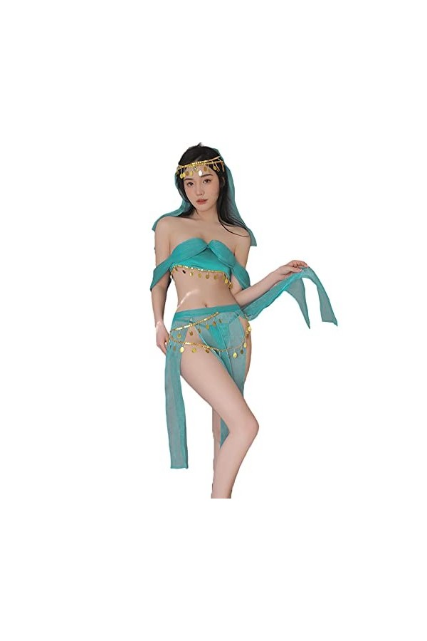 QNCLO Costume chinois sexy rétro Han Cosplay Animation Cheongsam Sous-vêtements blanc 