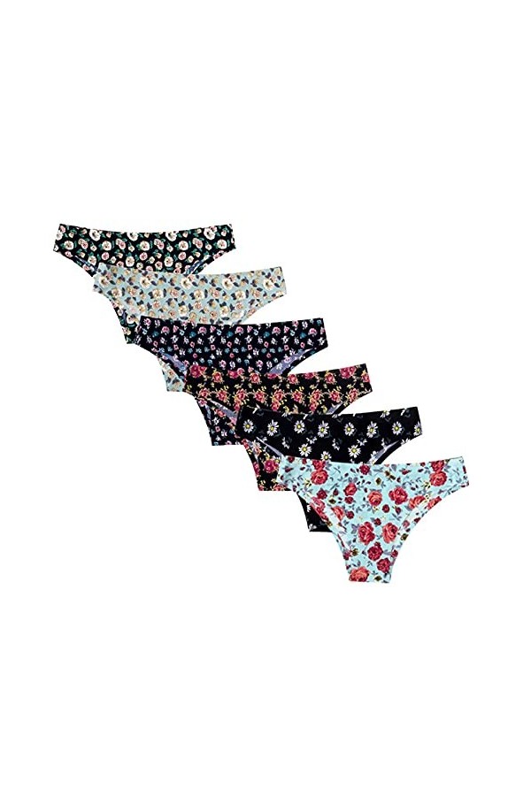 HELLORSOON String Ficelle Femme Sexy Respirabilité en Dentelle Échancré String Ouvert Transparent Érotique Romantique Nuisett