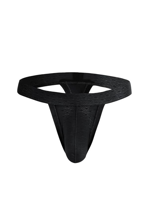 Big Man String et String Large Taille Ceinture Homme Pénis Poche sous-Vêtements Respirant Gay Sexy Bikini Briefs Color : Gra