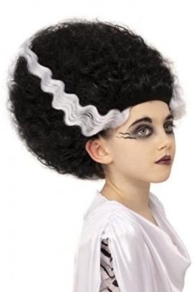 Smiffys 51654 Produit sous licence officielle Monsters Bride of Frankenstein, filles, noir, taille unique