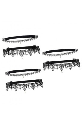 6 Pcs Jarretière De Mariée Jarretières De Mariage Blanc Ceinture Bas Strass Pendentif Jarretière Dentelle Jarretière De Maria