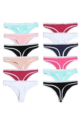 JackLoveBriefs 12 pièces, Culotte String en Dentelle pour Femme, XL, Multicolore