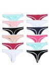 JackLoveBriefs 12 pièces, Culotte String en Dentelle pour Femme, XL, Multicolore