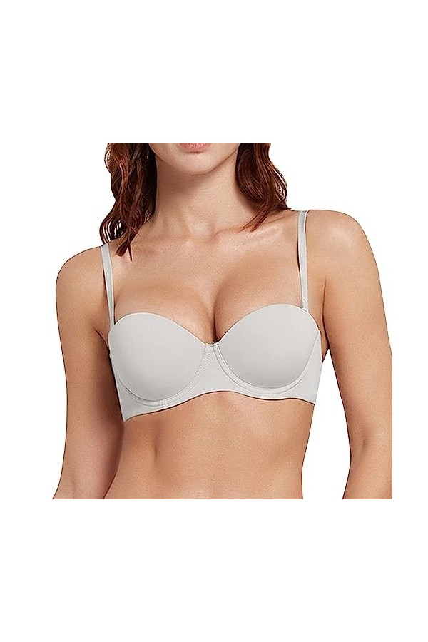 Pantalon Taille Haute Chic Bleu Demi T-Shirt Soutien-Gorge Convertible Soutiens-Gorge pour Femme Débardeur Nageur Homme Whit