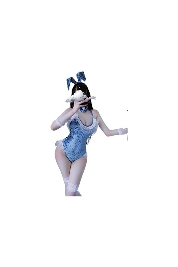 TOZLU Lingerie sexy, passion, libre de déshabiller, combinaison avec boutons cachés, uniforme sexy lapin, costume de tentatio