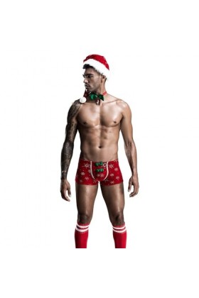 Ensemble de Lingerie de Noël pour Hommes Tenues de Jeu Rôle Vêtements de Nuit pour Hommes Costumes Dhalloween Costume de Fli