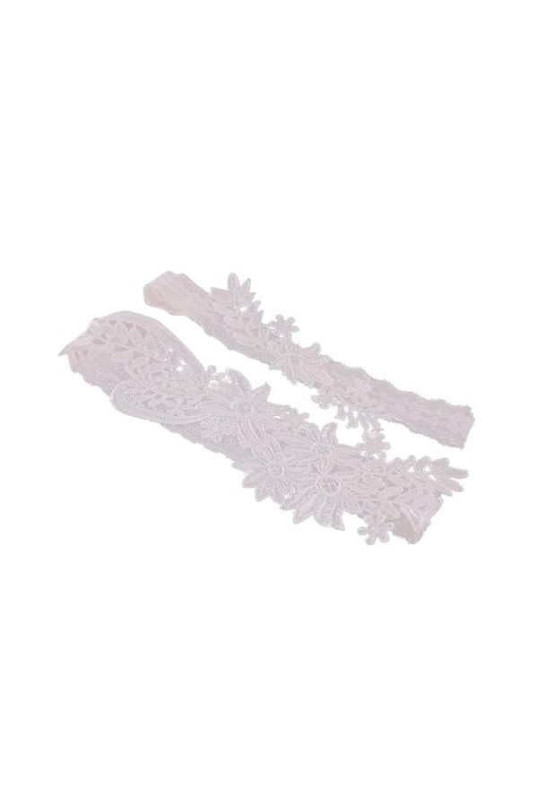 ifundom 1 Paire De Jarretelles en Dentelle De Mariée Jarretière en Dentelle Élastique Tour De Cuisse Jarretière Souvenir Jarr