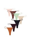 HMLOPX Daily Wear Strings for Femme Sexy sans Couture Taille Basse T-Back G String Culotte Bikini Yoga, Lot de 7 Color : Com