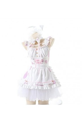 Générique Costume Cosplay Sexy Femme, Ensemble Lingerie Jeu de Rôle, Body Babydoll Sous-Vêtements Uniforme Lapin 069 