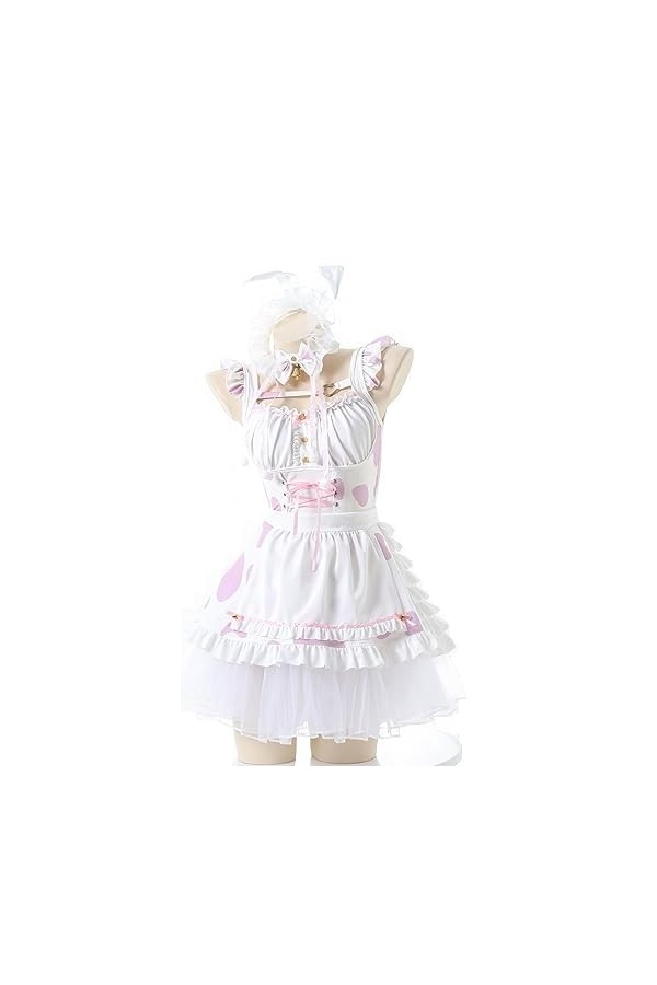 Générique Costume Cosplay Sexy Femme, Ensemble Lingerie Jeu de Rôle, Body Babydoll Sous-Vêtements Uniforme Lapin 069 
