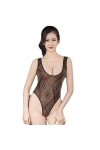 ZTIANEF Lingerie Sexy Femme Body Sheer See-Through Sexy Justaucorps Transparent Temptation Nightwear,A,Taille Unique