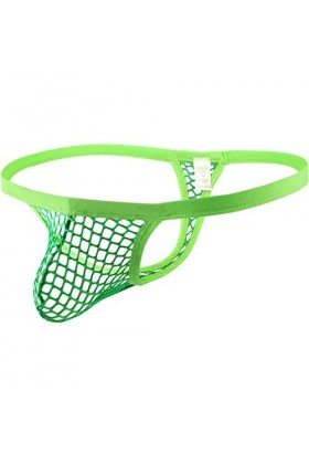 MENGQING Lingerie sexy pour homme, culotte fine, string en dentelle, sac damélioration de bikini, culotte-C4, XXXL