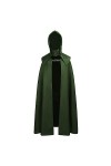 KBOPLEMQ Cape à capuche sorcière cosplay accessoire adulte cape médiévale cape vampire gothique noir robe manteau médiéval vê