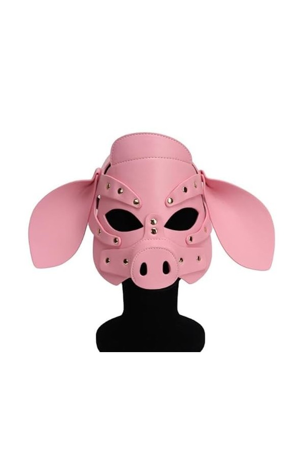 VineRy Masque Complet en Cuir Ajustable pour Chiot avec Capuche Accessoires Exotiques pour Dropshipping de Nouveau Costumes C