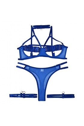 hahuha Lingerie pour Homme sous-vêtements érotiques laçage Sexe Confusion Lait de rosée entrelacé Industrie Lourde Ensemble d