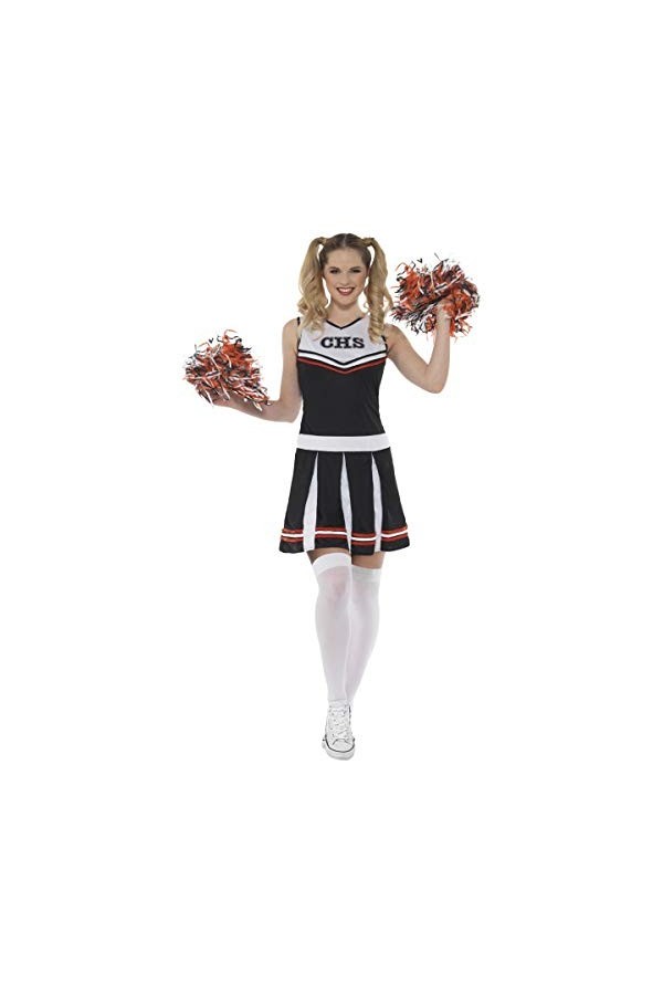 Cheerleader Costume, Black M 