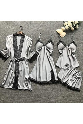 HERSIL Ensemble de sous-vêtements sexy pour femme - Dos nu - Taille haute - Sexy - Sexy - Pyjama sexy - Sous-vêtement profond