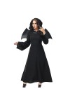 Robe gothique pour femme - Costume dHalloween - Robe sexy à épaules dénudées - Noir - A - Violet - XL