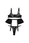 Générique Ultra Thin Sexy Fashion Mesh See Through Strap Sexy Lingerie Jumpsuit Déguisement Sexy Adulte